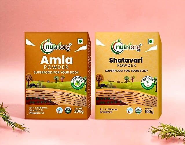 Nutriorg Organic Amla with Shatavari Powder