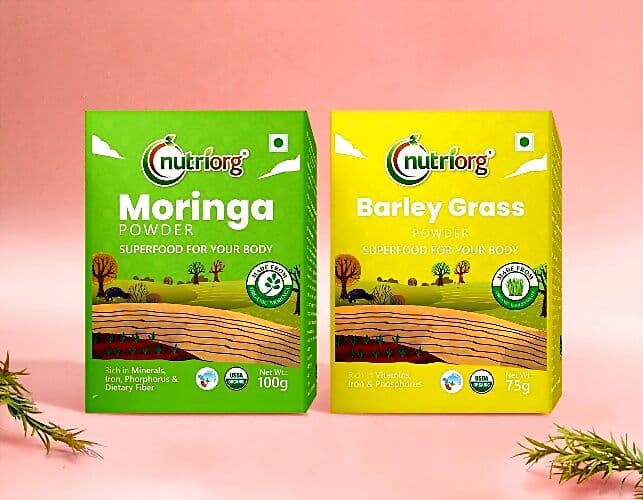 Nutriorg Organic Moringa with Barley Powder
