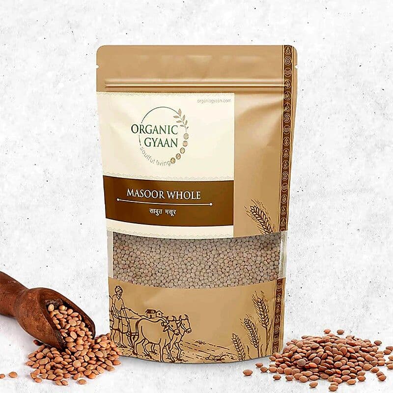 Organic Gyaan Masoor Whole