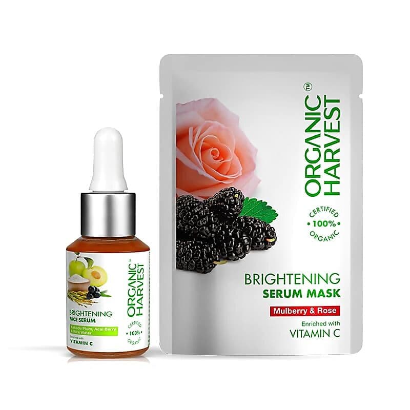 organic harvest Brightening Serum Mask Kit