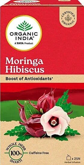 Organic India Moringa Hibiscus Tea
