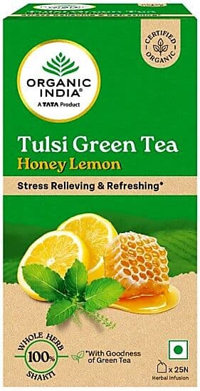 Organic India Tulsi Green Tea Honey Lemon
