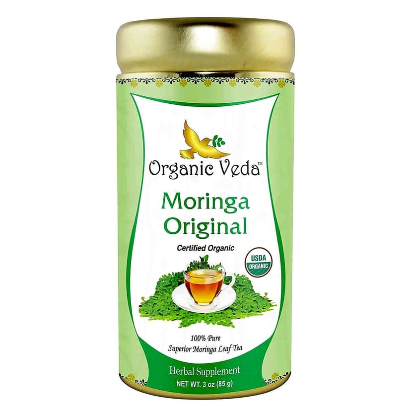  Organic Veda Moringa Loose Leaf Tea 