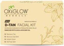 oxyglow D-Tan Facial Kit