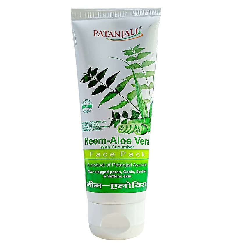 Patanjali Aloevera Neem Cucumber Face Pack
