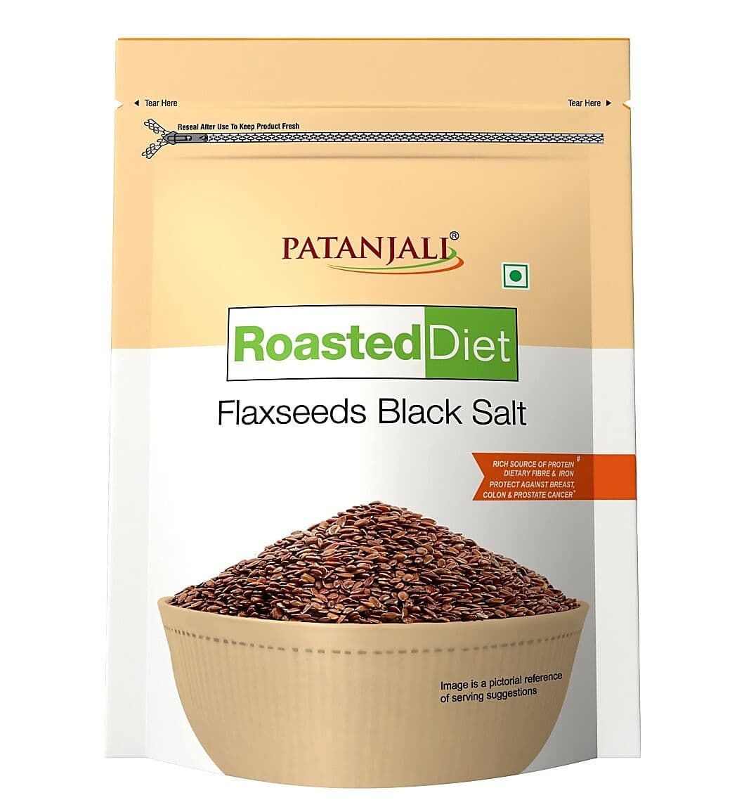 Patanjali Roasted Diet Flaxseed Black Salt