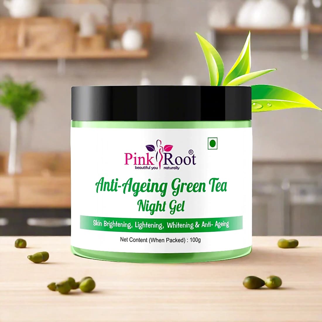 Pink Root Anti Aging Green Tea Night Gel