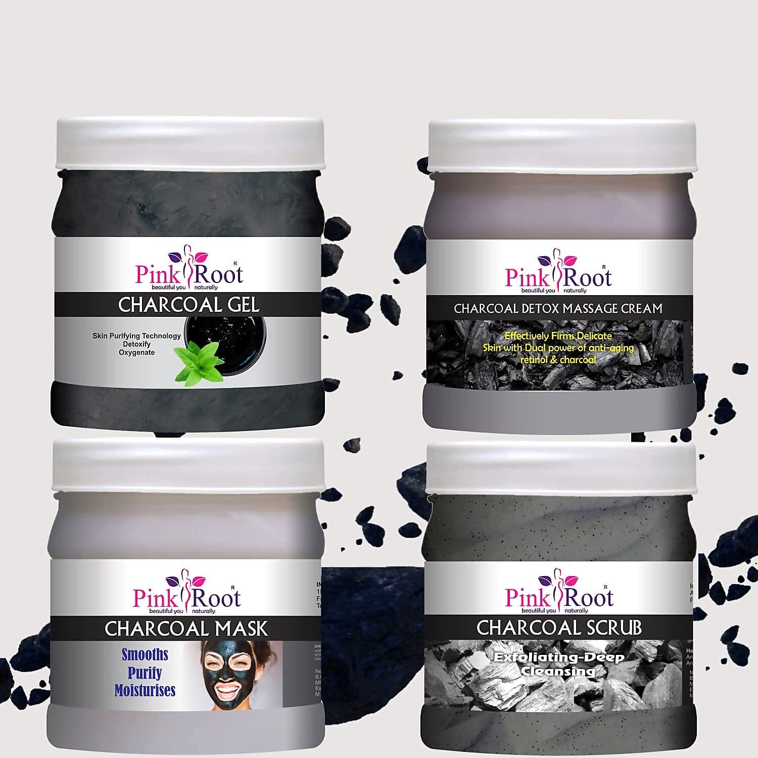 Pink Root Charcoal Eco Facial Kit