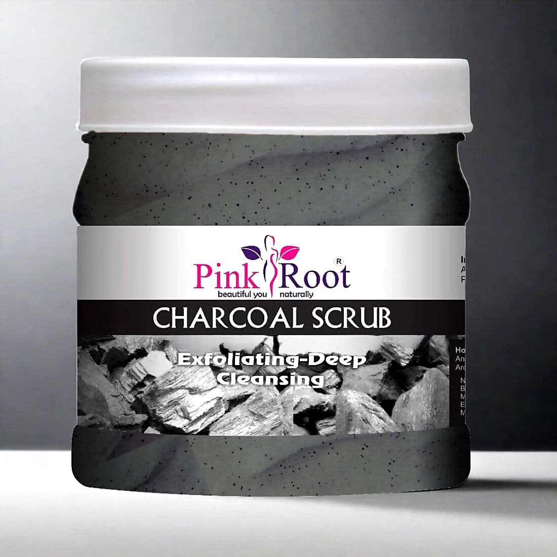 Pink Root Charcoal Scrub