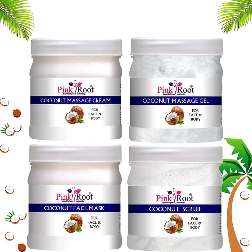 Pink Root Coconut Eco Facial Kit