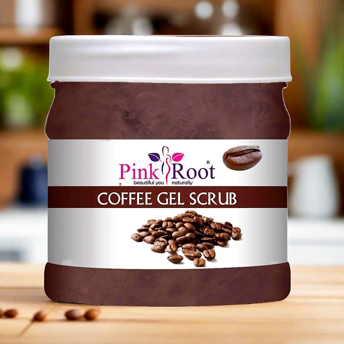 Pink Root Coffee Gel Scrub