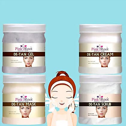 Pink Root De Tan Eco Facial Kit