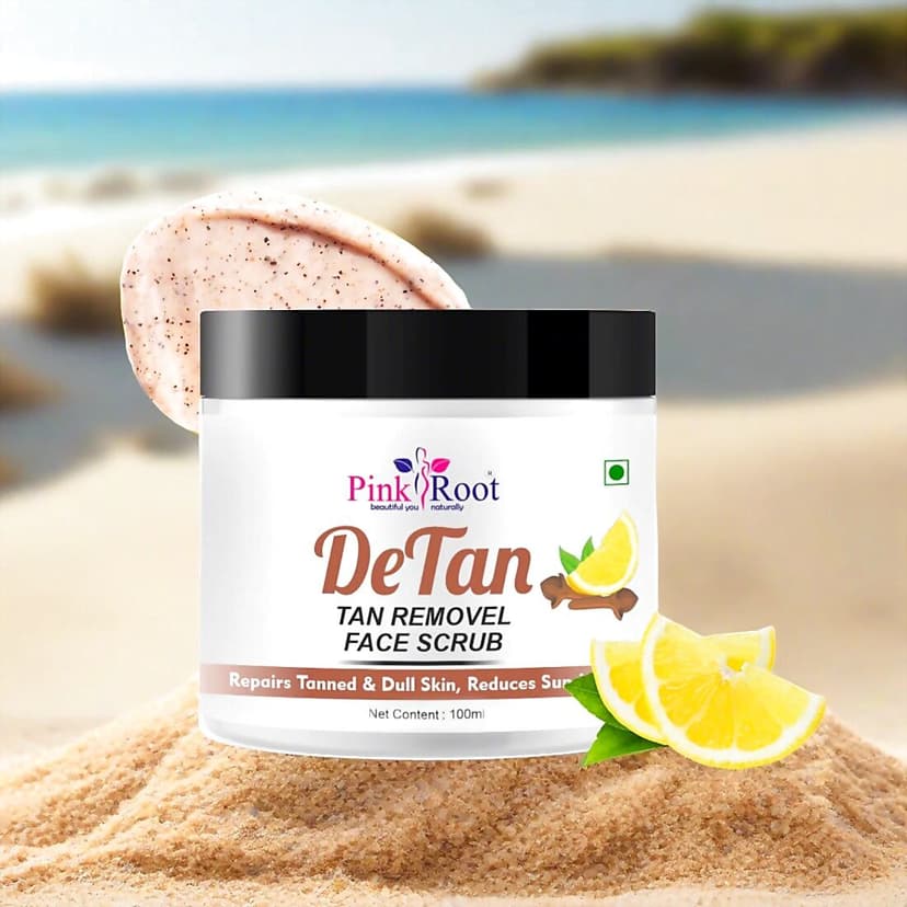 Pink Root Detan Face Scrub