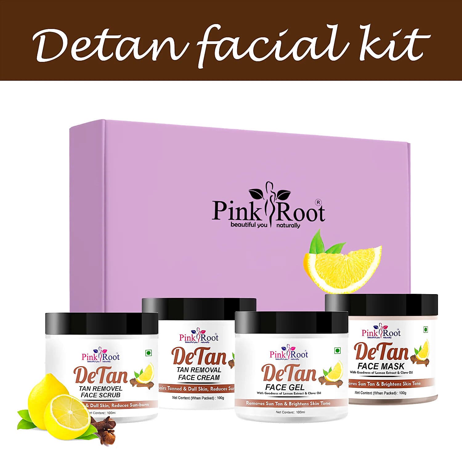 Pink Root Detan Facial kit