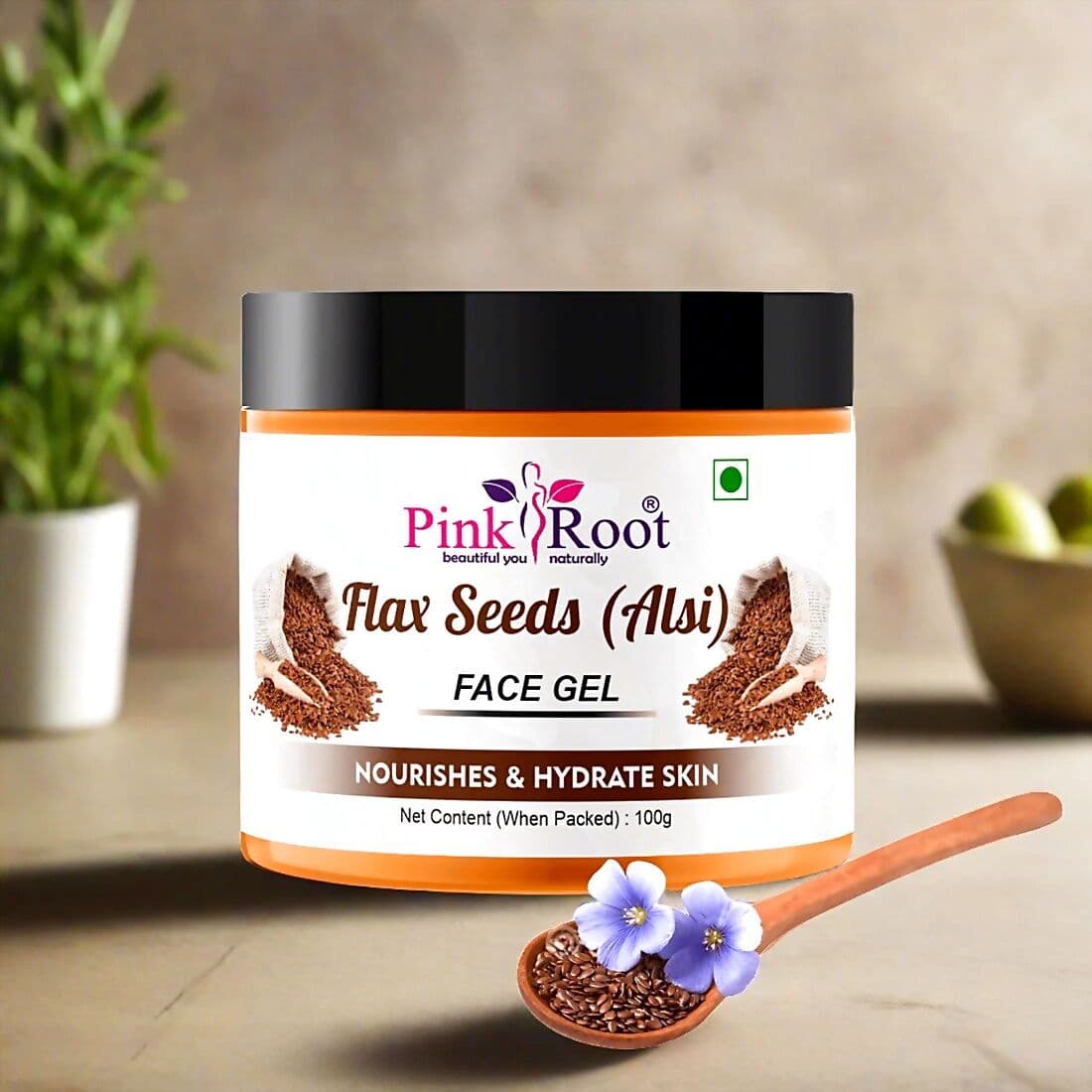 Pink Root Flaxseed Face Gel