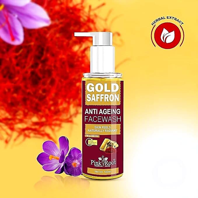 Pink Root Gold Saffron Face Wash