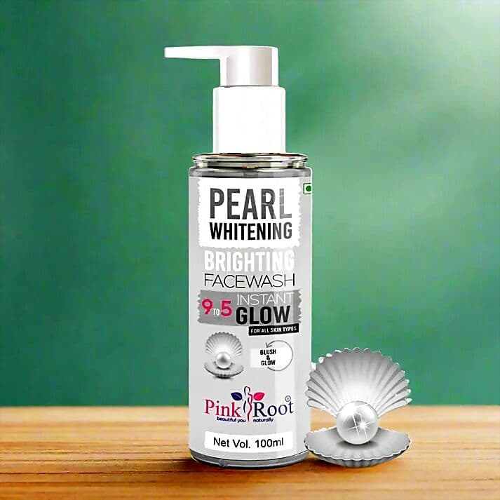 Pink Root Pearl Whitening Face Wash