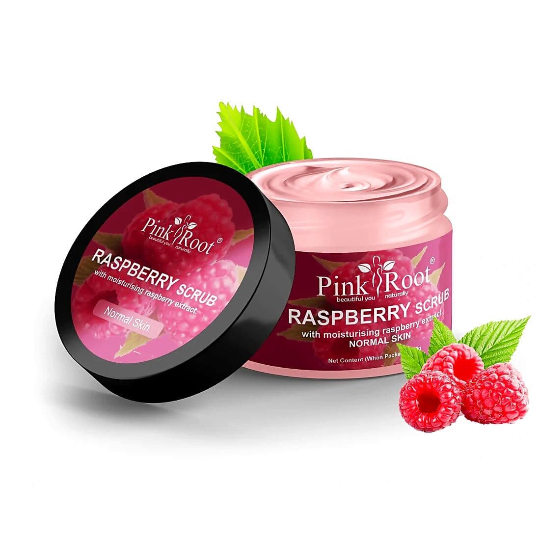 Pink Root Raspberry Face Scrub