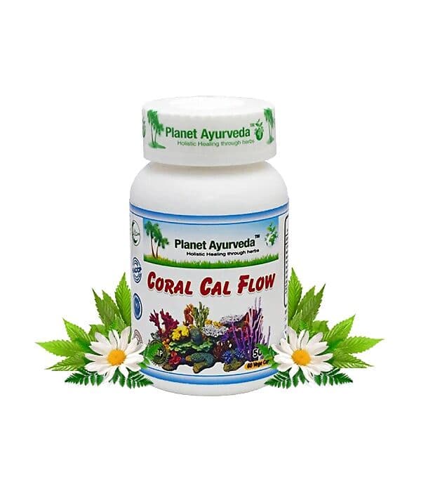 Planet Ayurveda Coral Cal Flow Capsules