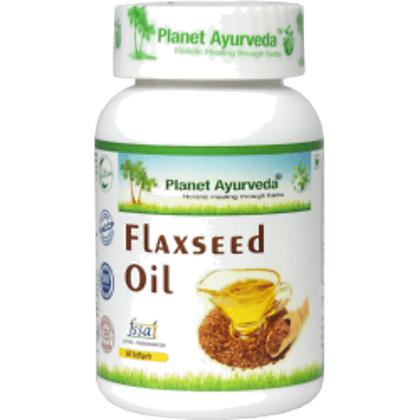 Planet Ayurveda Flaxseed Oil Capsules