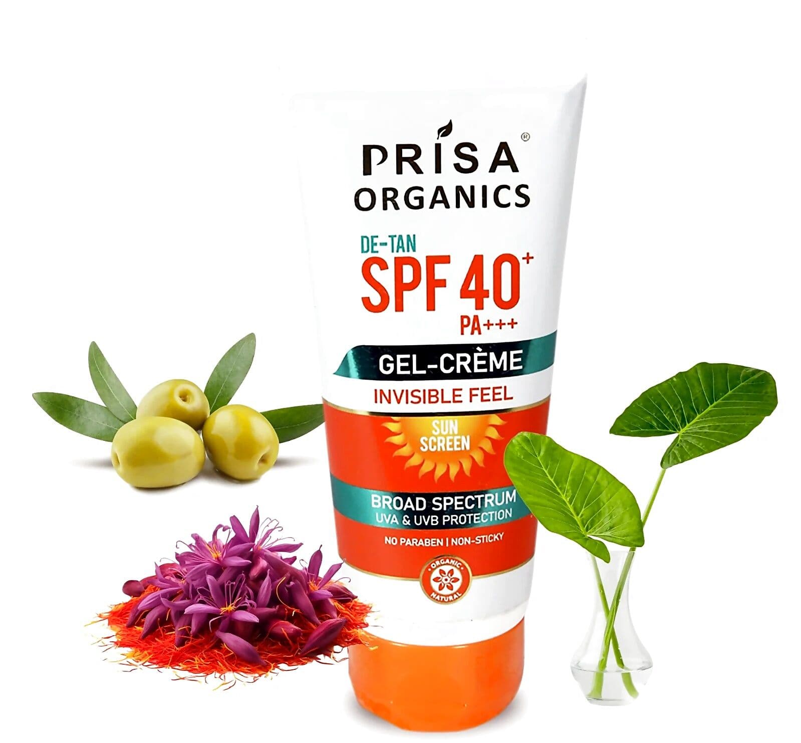 Prisa Organics SPF 40 Sun Screen Gel Cream