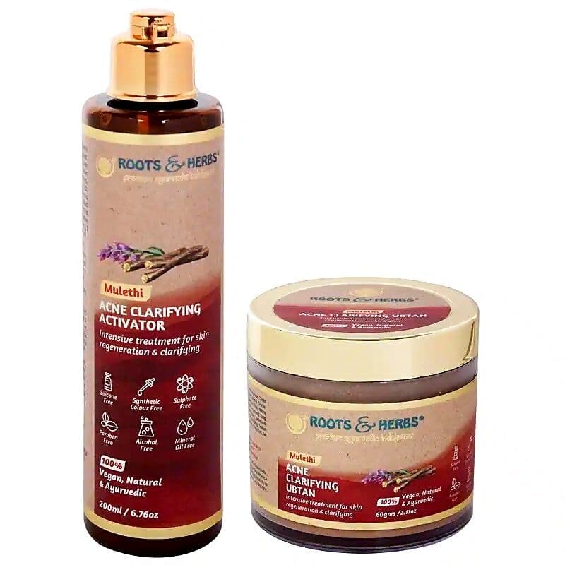 Roots and Herbs Mulethi Acne Clarifying Kit