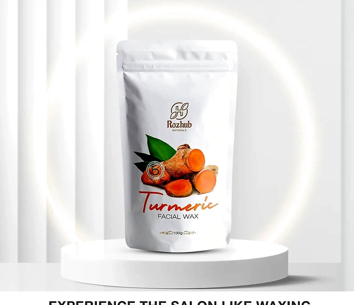 Rozhub Naturals Turmeric Facial Wax Powder
