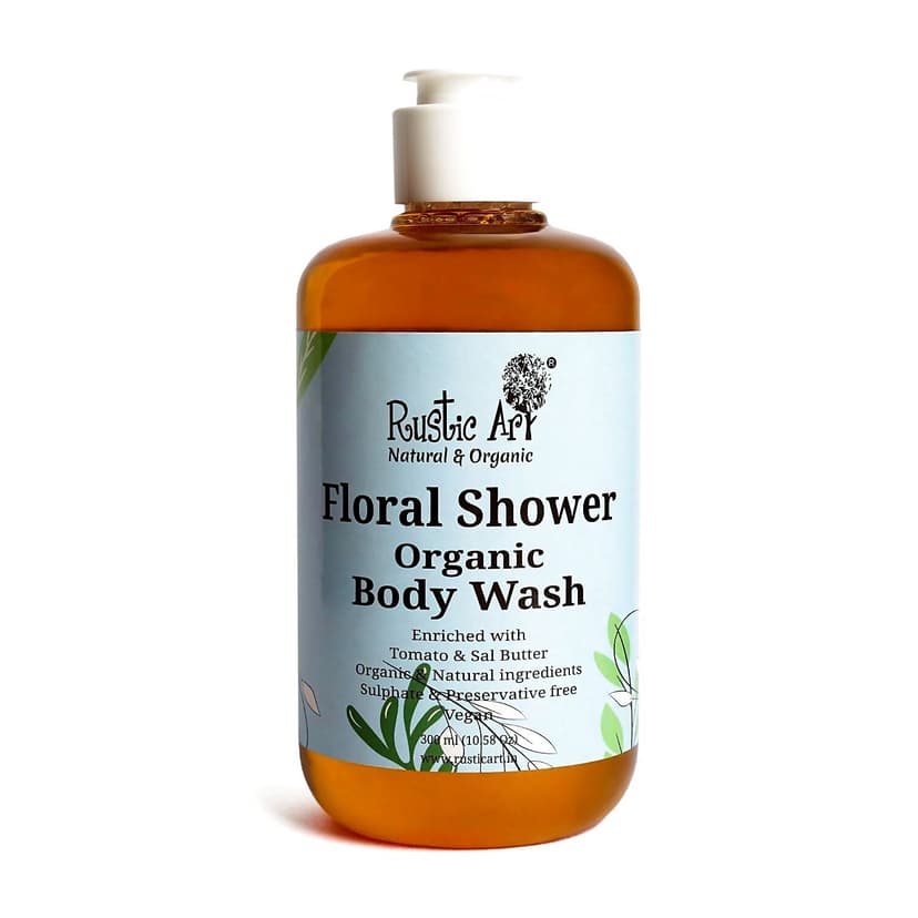Rustic Art Floral Shower Body Wash
