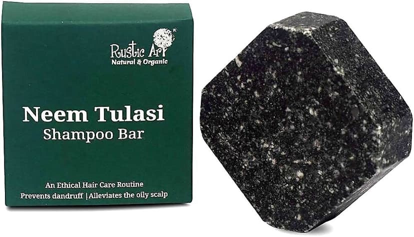 Rustic Art Neem Tulasi Shampoo Bar