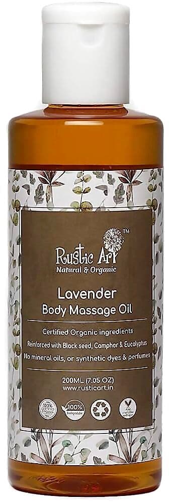 Rustic Art Organic Lavender Body Massage Oil