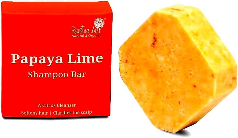 Rustic Art Papaya Lime Shampoo Bar