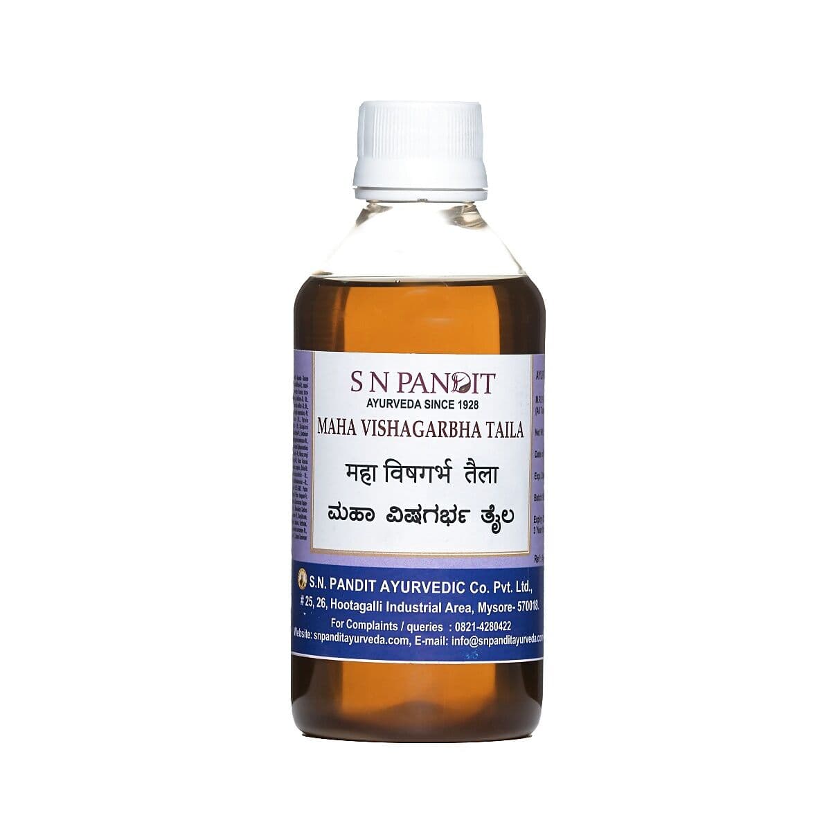 S N Pandit Ayurveda Maha Visagarbha Taila