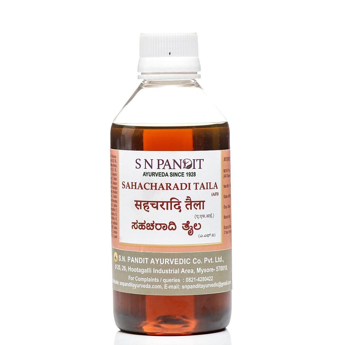 S N Pandit Ayurveda Sahacharadi Taila