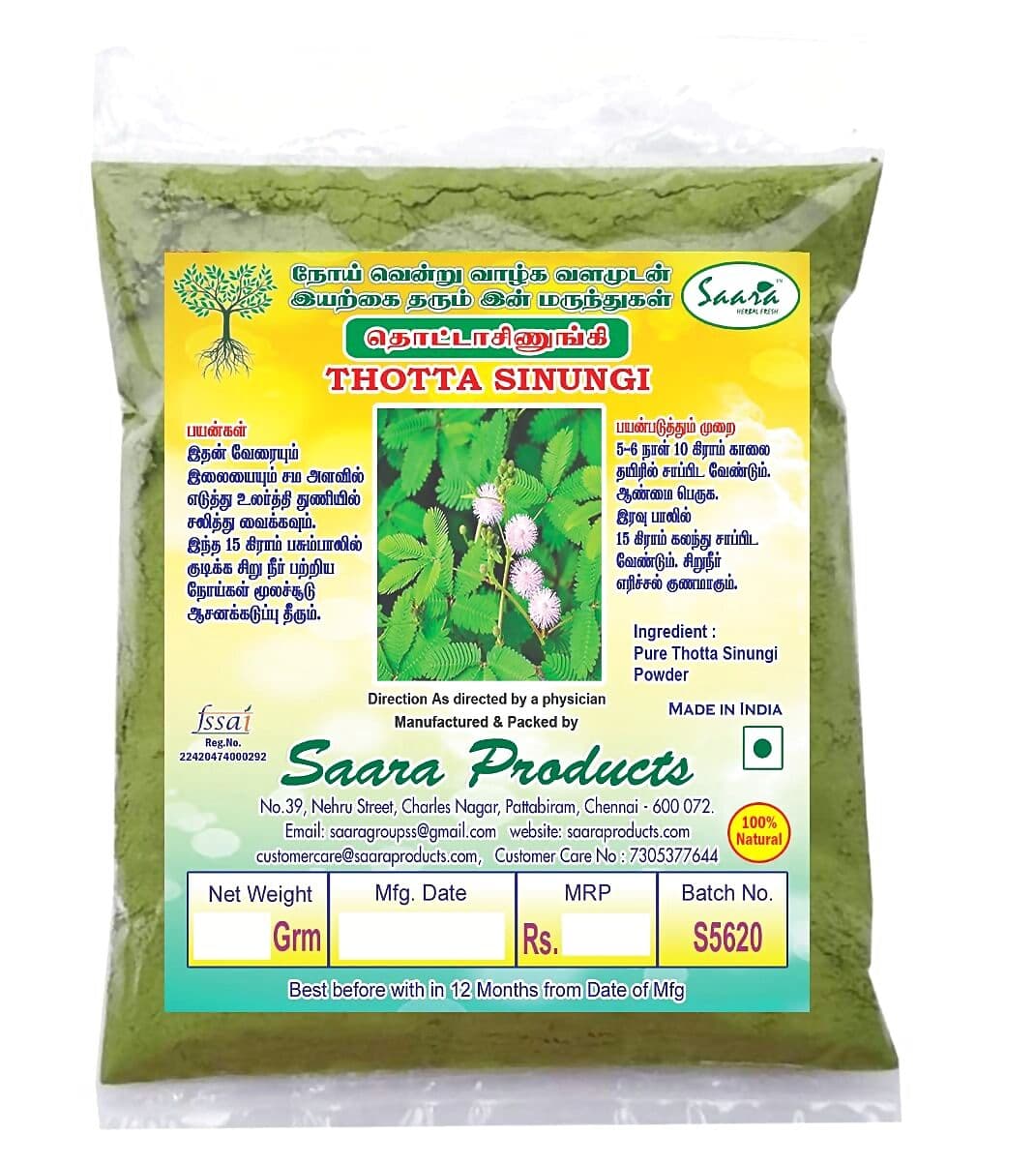 Saara Thotta Sinungi Powder