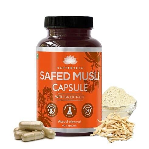 Saptamveda Natural Safed Musli Capsules