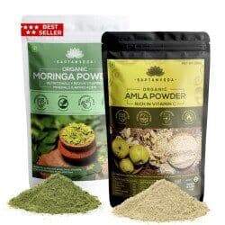 Saptamveda Organic Moringa & Amla Powder