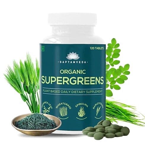 Saptamveda Organic Supergreens Tablets