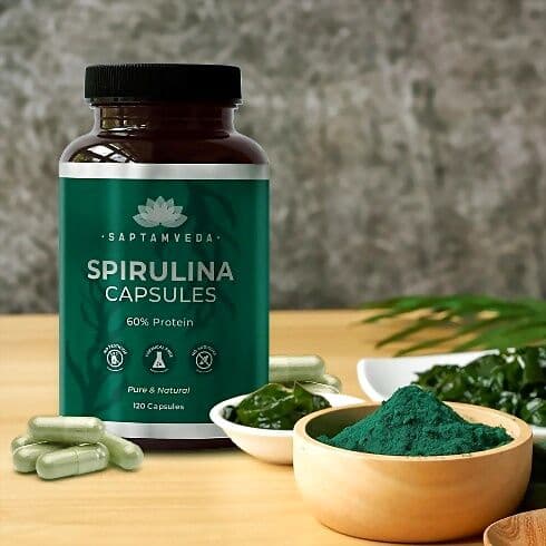 Saptamveda Spirulina Capsules