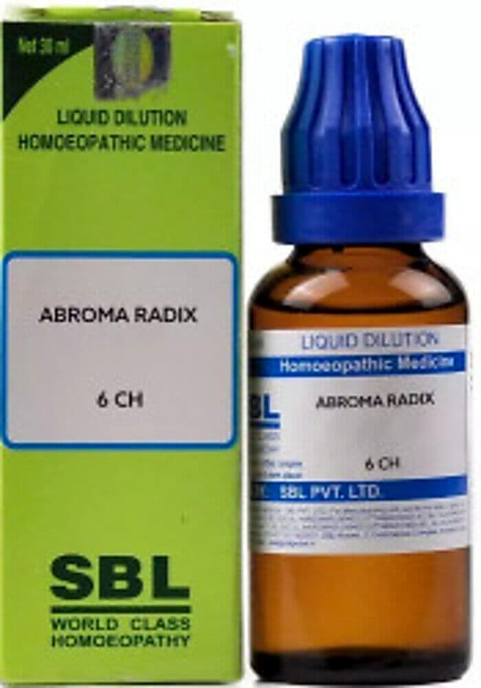 Sbl Abroma Radix Dilution 6 Ch