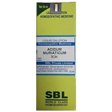 Sbl Acidum Muriaticum 3 Ch Dilution
