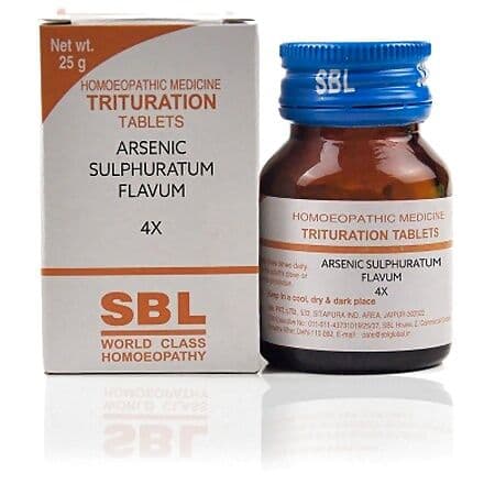 Sbl Arsenic Sulphuratum Flavum 4X