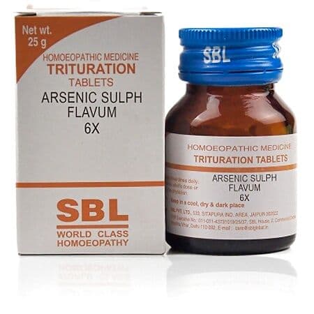 Sbl Arsenic Sulphuratum Flavum 6X