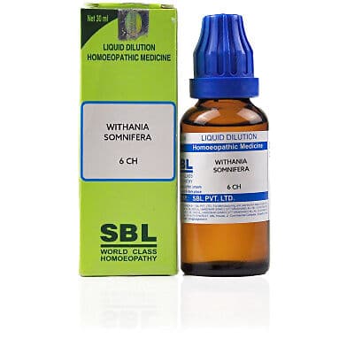 Sbl Withania Somnifera 6 Ch Dilution
