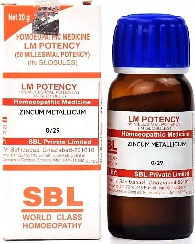 Sbl Zincum Metallicum Lm 0/29