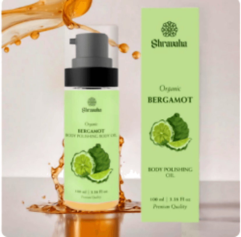 Shravaha Organic Bergamot Body Polishing Oil