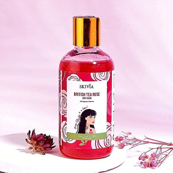 Skivia British Tea Rose Body Wash
