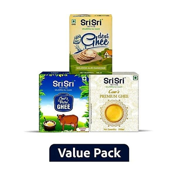 Sri Sri Tattva Cow's Ghee  Combo Pack  500ml X