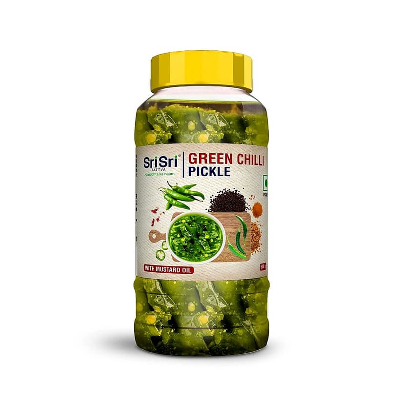 Sri Sri Tattva Green Chilli Pickle