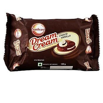 Sunfeast Dream Cream Choco Vanilla Biscuits