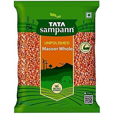 Tata Sampann Unpolished Masoor Dal Whole